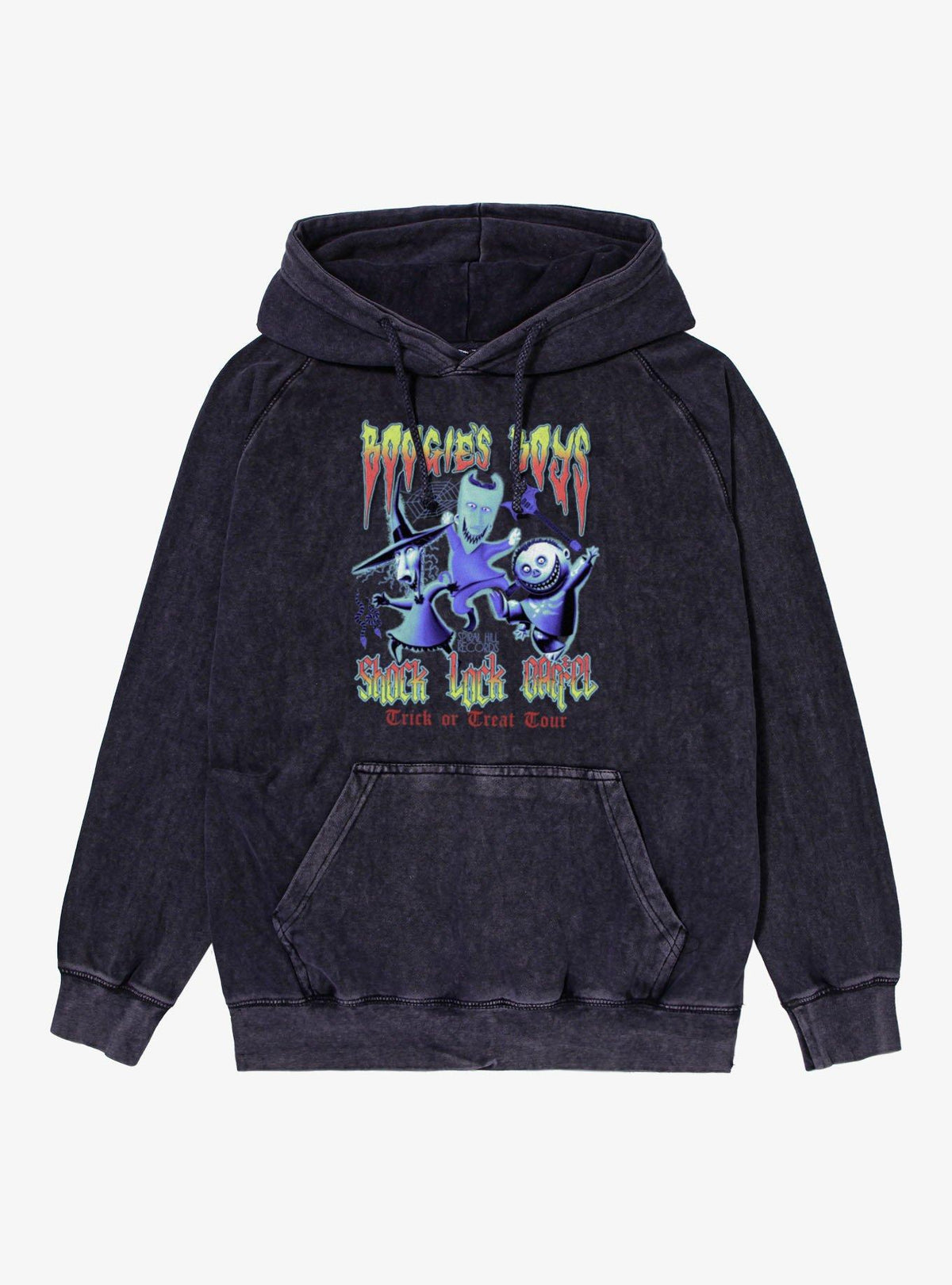 spooky holiday Boogie's Boys Trick Or Treat Tour Mineral Wash Hoodie Hot Topic Exclusive