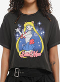 Pretty Guardian Sailor Moon Star Bubbles Girls Crop T Shirt