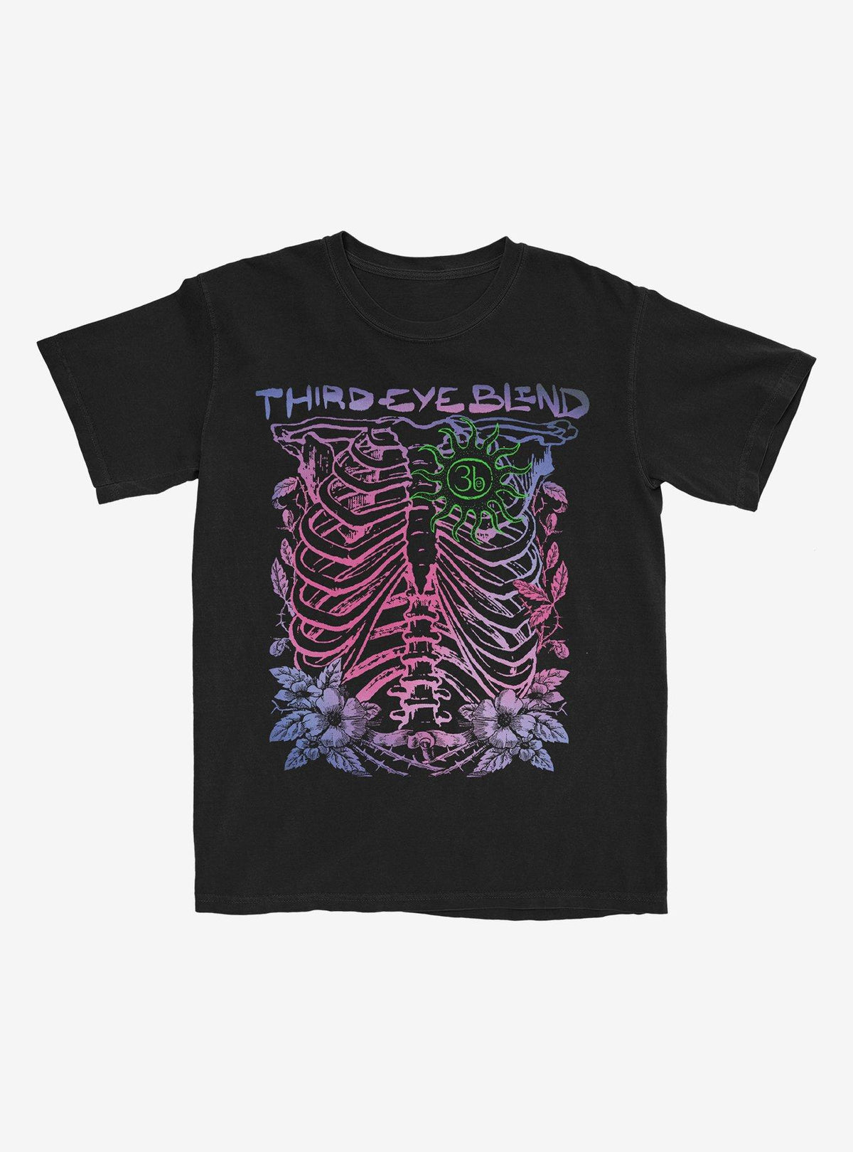 Third Eye Blind Gradient Rib Cage T Shirt