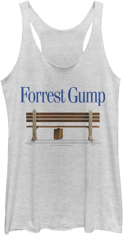 Fifth Sun Forrest Gump Bench Shadow Women S Racerback Tank Top Apparel US Trend