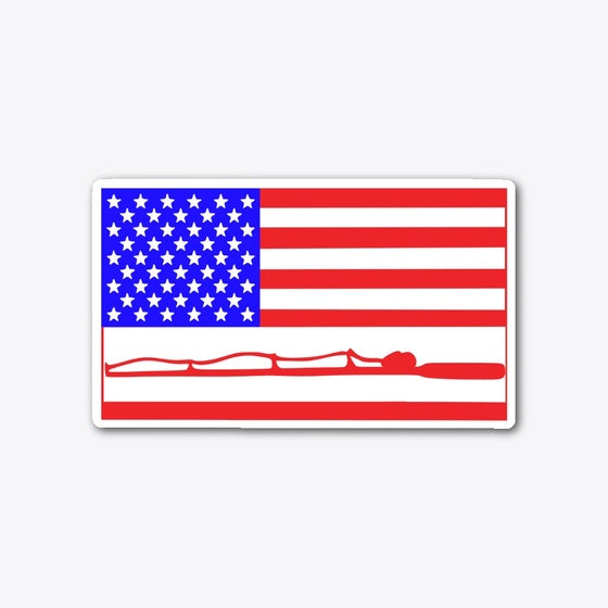 Baitcaster American Flag