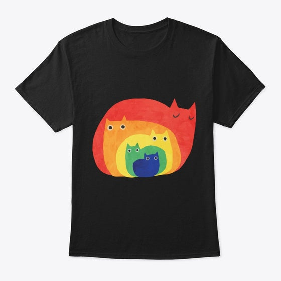 Rainbow Cats | Premium Unisex T-Shirt, Trending Graphic Tee