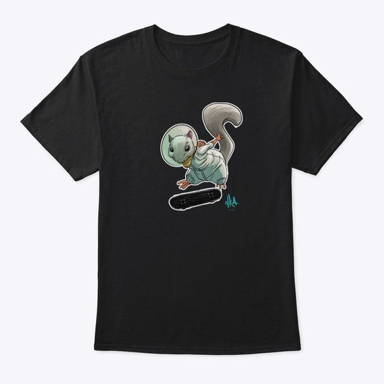 Skateboarding Space Squirrel