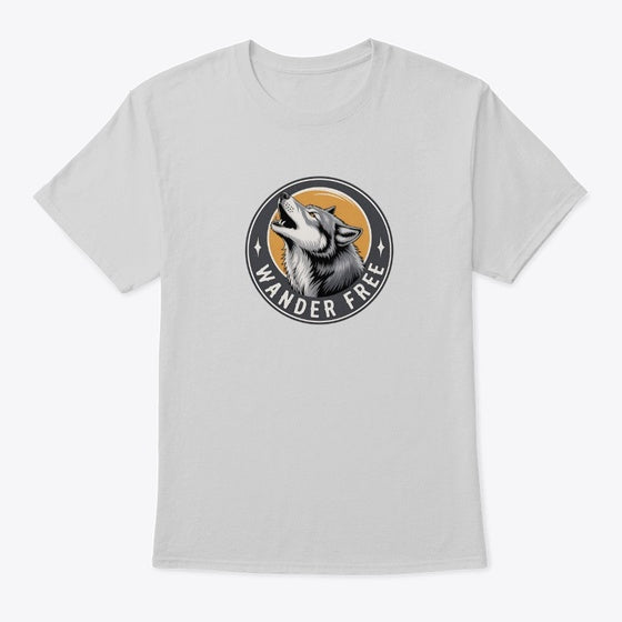 Wander Free Wolf | Premium Unisex T-Shirt, Trending Graphic Tee