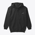 Retro Vibes Graphic Shirt Snarky Zippered Hoodie