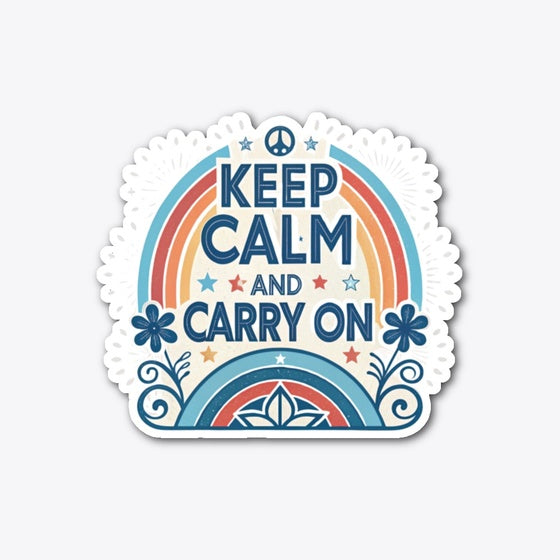 Keep Calm And Carry On Motivational Tee