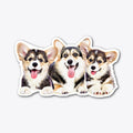 SHN 7 Three paws over Corgi die cut | Premium Unisex T-Shirt, Trending Graphic Tee