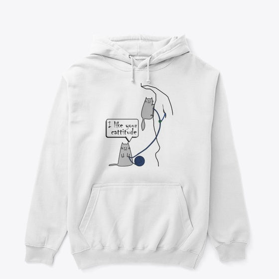 I like your Cattitude Climbing cats | Premium Unisex T-Shirt, Trending Graphic Tee