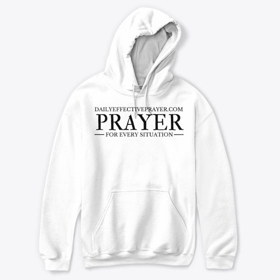 Classic Pullover Hoodie Black Letters