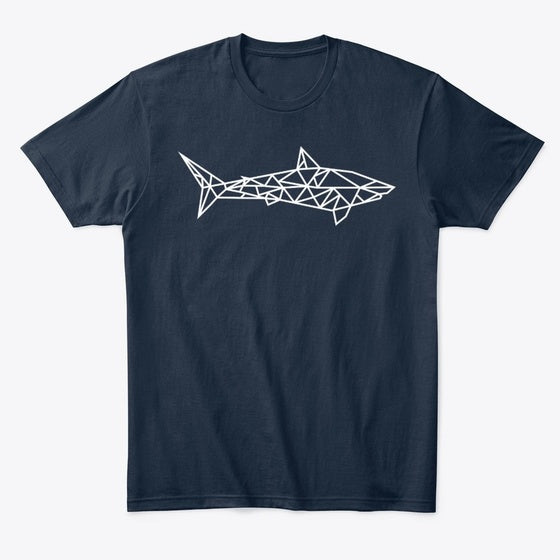 Shark Cut-Out Comfort Tee White Logo | Premium Unisex T-Shirt, Trending Graphic Tee