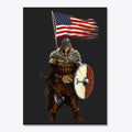 American Flag Viking Warrior