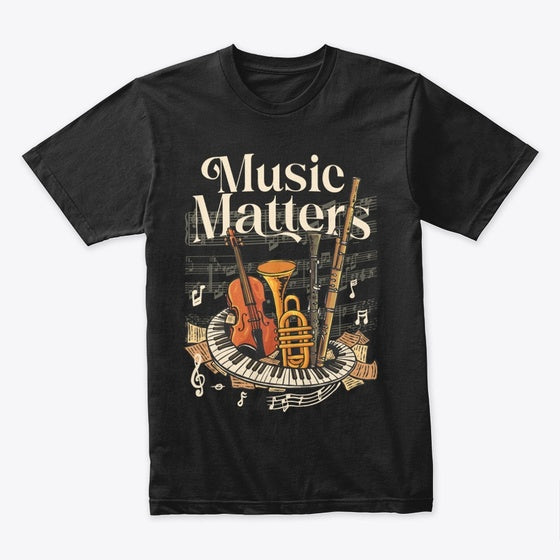 Men s Musical Instrument T shirt T Shirt Premium Print Daily Wear