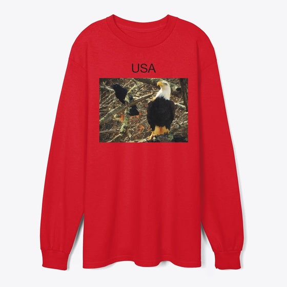 Retro Vibes Graphic Shirt Bald Eagle