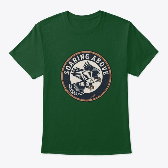 Soaring Above Hawk | Premium Unisex T-Shirt, Trending Graphic Tee