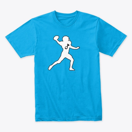 QB Football T White Black Outline Apparel Comfort Fit Hot Right Now
