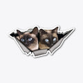 Siamese cat sticker | Premium Unisex T-Shirt, Trending Graphic Tee