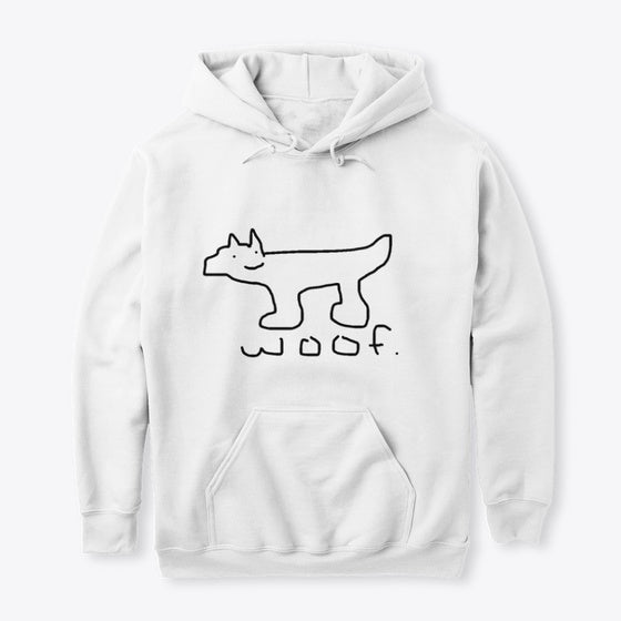 White Woofer Hoodie