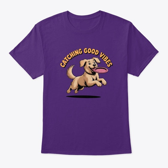 Catching Good Vibes Dog | Premium Unisex T-Shirt, Trending Graphic Tee