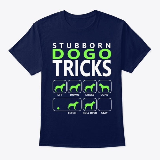 Stubborn Dogo Argentino Tricks | Premium Unisex T-Shirt, Trending Graphic Tee