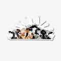 nh 6 cows fun die cut | Premium Unisex T-Shirt, Trending Graphic Tee