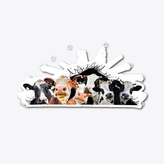 nh 6 cows fun die cut | Premium Unisex T-Shirt, Trending Graphic Tee