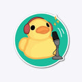 Quack mp3 Sticker Apparel Streetwear Style Best Seller Look