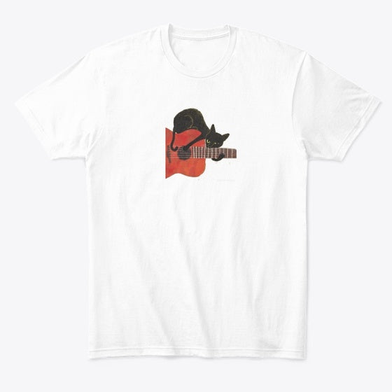 cat guitar | Premium Unisex T-Shirt, Trending Graphic Tee
