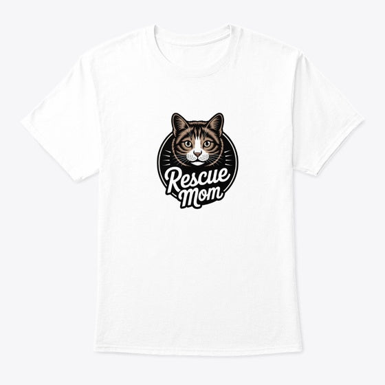 Rescue Mom Cat | Premium Unisex T-Shirt, Trending Graphic Tee