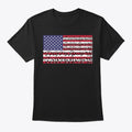 Red Dawn Wolverines American Flag Logo