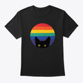 Peeking Cat In Rainbow Circle