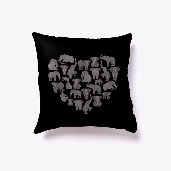 Lovely Cute Elephant Heart Shape | Premium Unisex T-Shirt, Trending Graphic Tee