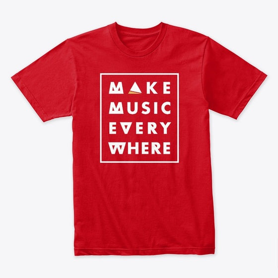 Make Music Everywhere Red Apparel Comfort Fit Hot Right Now