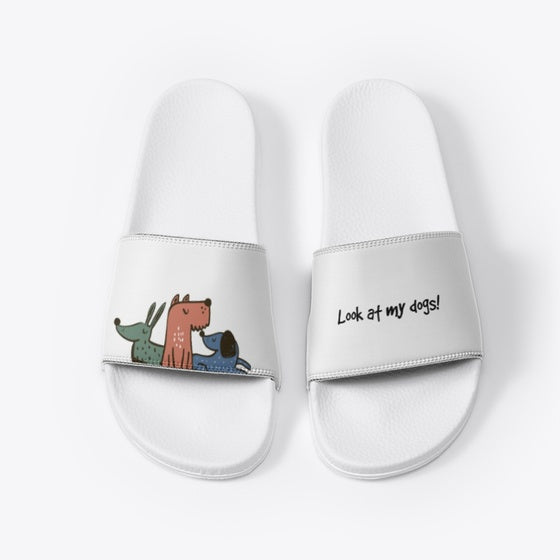 Funny dog slides | Premium Unisex T-Shirt, Trending Graphic Tee