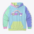Kidcore Raver Hoodie Pastel Edition
