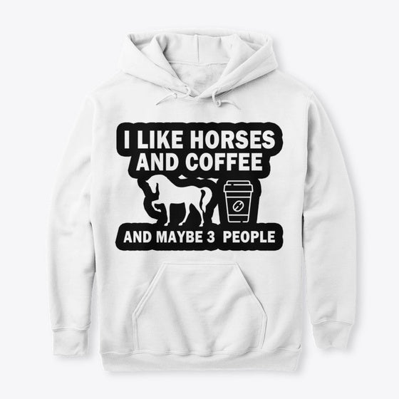 I LIKE HORSES AND COFFEE | Premium Unisex T-Shirt, Trending Graphic Tee