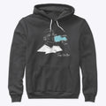 Dark Hoodie Sips Water Male