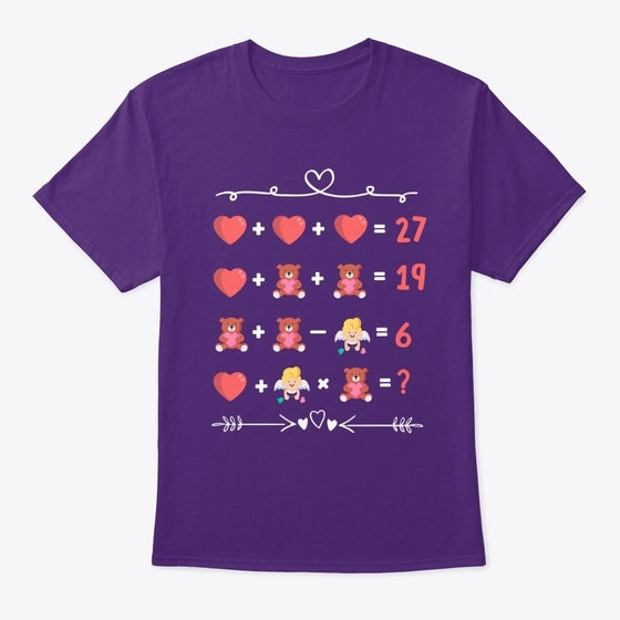 Valentine S Day Math Puzzle Tee Shirt