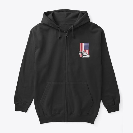 Lumberjack USA Patriotic American Flag