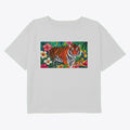 Tiger Tropical Floral | Premium Unisex T-Shirt, Trending Graphic Tee