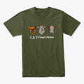 C J Funny Farm Logo | Premium Unisex T-Shirt, Trending Graphic Tee