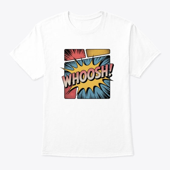 Retro Vibes Graphic Shirt Whoosh Comic Text