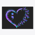 Purple Heart Bling Shiny