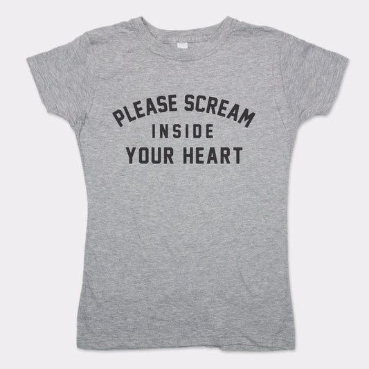 Scream Inside Your Heart T Shirt Clean Design