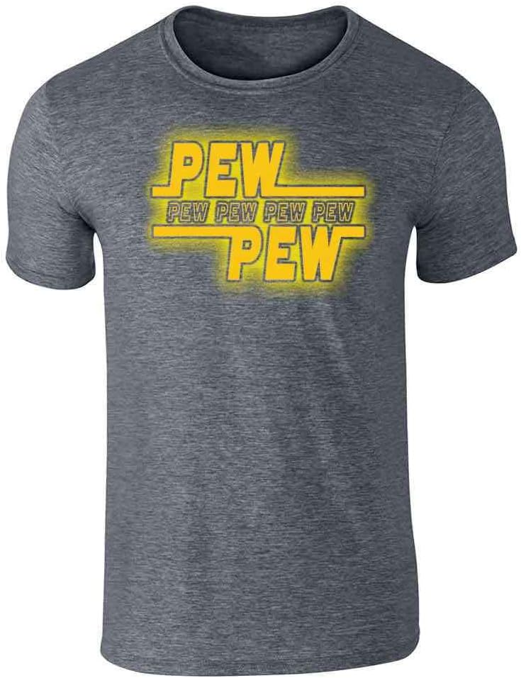 Pop Threads Pew Logo Scifi Funny Graphic Tee T Shirt For Men T Shirt Gift Ready