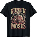 Guns N Moses Religious Christian Bible Gun Lover Apparel Minimal Style