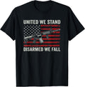 United We Stand Disarmed Fall Ar15 Flag Pro Gun Rights Apparel Minimal Style