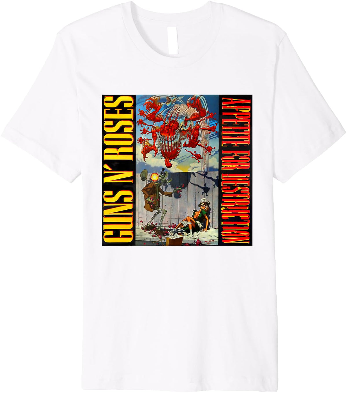 Official Guns N Roses Appetite For Destruction Premium Apparel Premium Print