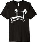 Weightlifting Bench Press Illustration Fitness Equipment Premium Apparel US Trend