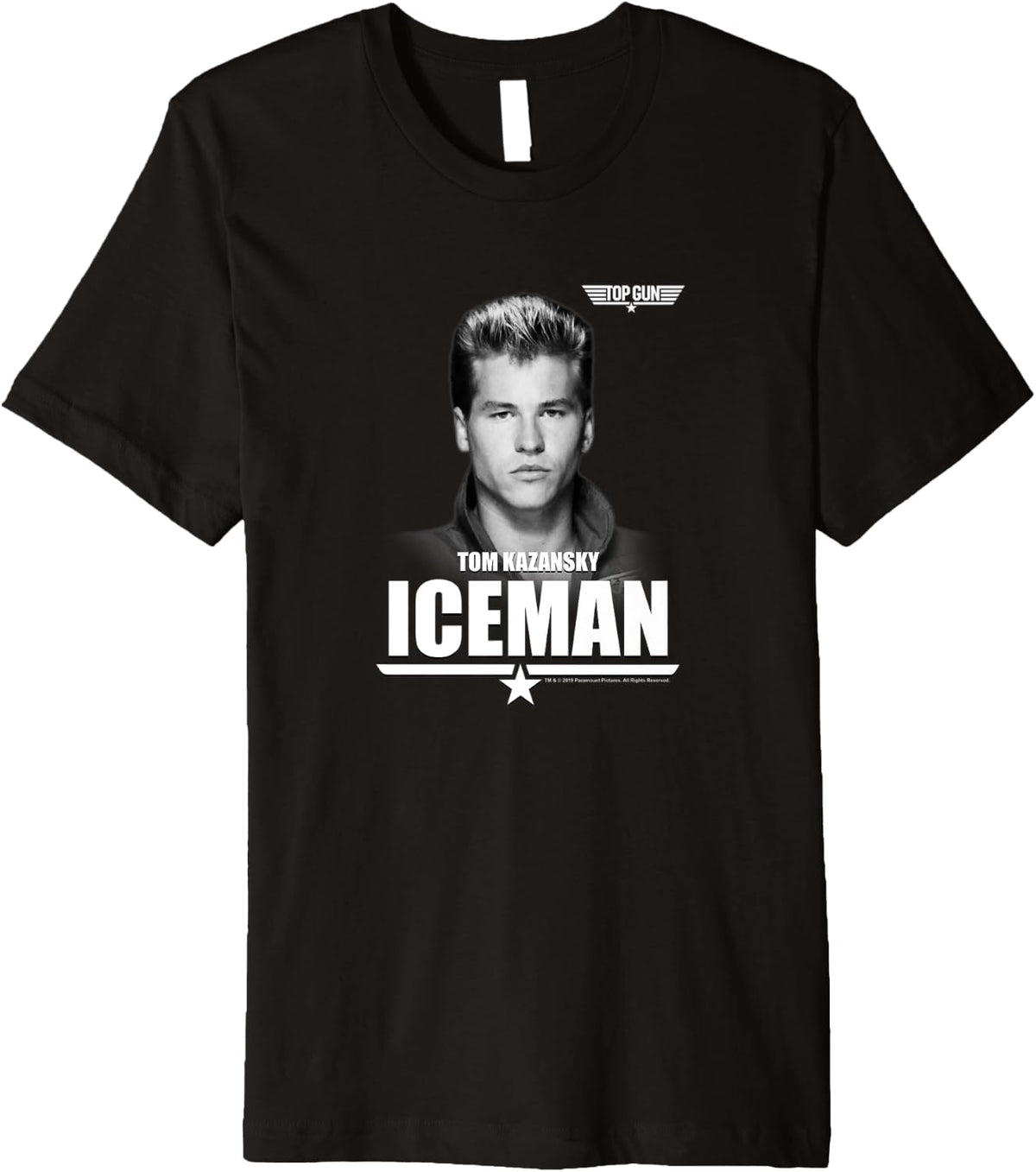 Top Gun Tom Kazansky The Iceman Portrait Premium Apparel Gift Ready