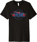 Top Gun Red And Blue Logo Action Movie Premium Apparel Everyday Wear